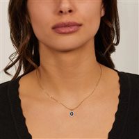 Collier Amen Femme Miracolosa in Argent Zircone CLMISMGBL - CLMISMGBL